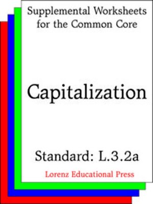 cover image of CCSS L.3.2a Capitalization